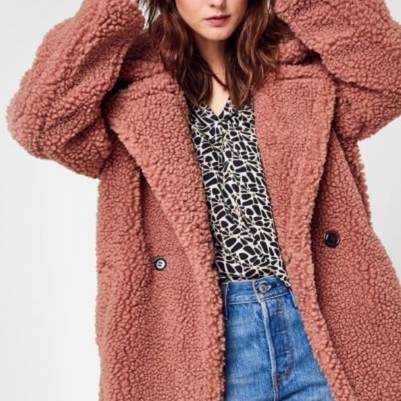 UGG Teddy Bear 🧸 Coat in Firewood. 🔥 🪵 XL Sold Out Color-way. - Picture 16 of 16